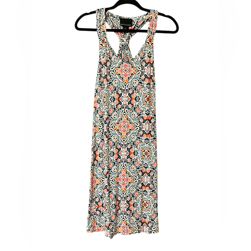 Cynthia Rowley Body Contour multi color printed dress